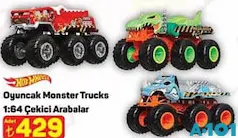 HOT WHEELS OYUNCAK MONSTER TRUCKS 1:64 ÇEKİCİ ARABALAR indirimli fiyat HOT WHEELS OYUNCAK MONSTER TRUCKS 1:64 ÇEKİCİ ARABALAR fiyat ve kampanya bilgisi